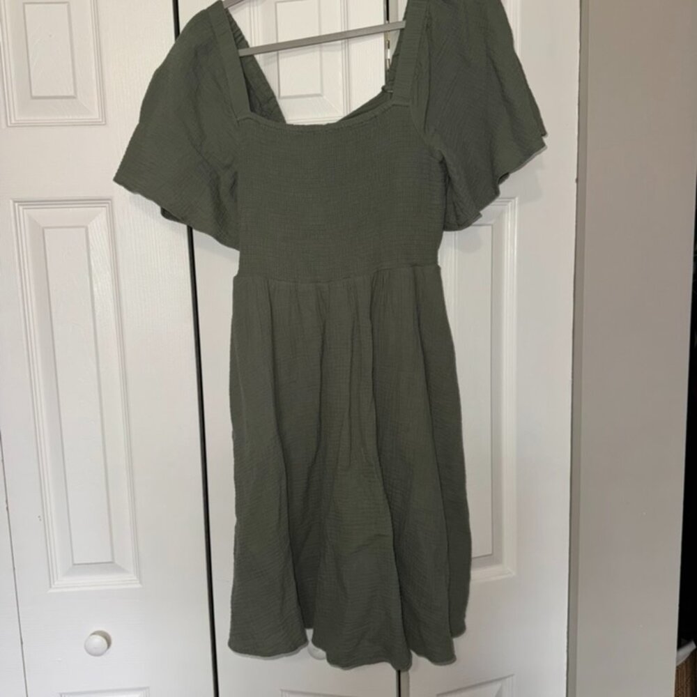 Madewell Lucie Smocked Tie-Back Mini